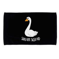 Cute Swan Squad Funny Team Swans Microfiber Hand Towel