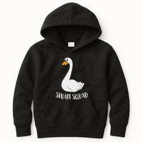 Cute Swan Squad Funny Team Swans Kids Hoodie