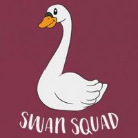 Cute Swan Squad Funny Team Swans 16oz Travel Tumbler