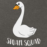 Cute Swan Squad Funny Team Swans Cotton Canvas Backpack