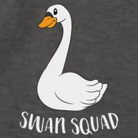 Cute Swan Squad Funny Team Swans Vector Backpack
