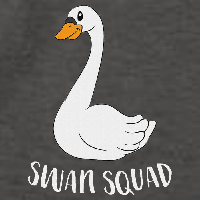 Cute Swan Squad Funny Team Swans Vector Backpack