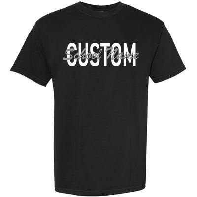 Custom School Spirit Personalize Name Text Garment-Dyed Heavyweight T-Shirt