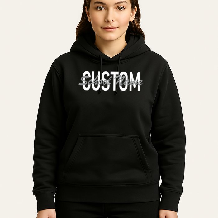 Custom School Spirit Personalize Name Text Hoodie