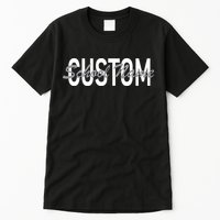 Custom School Spirit Personalize Name Text Tall T-Shirt