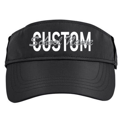 Custom School Spirit Personalize Name Text Adult Drive Performance Visor