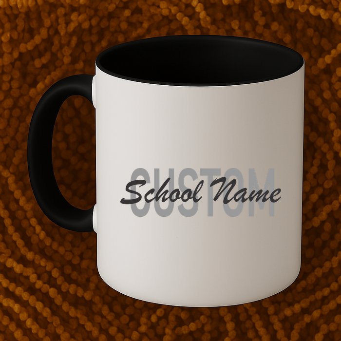 Custom School Spirit Personalize Name Text Mug