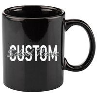 Custom School Spirit Personalize Name Text 11oz C Handle Ceramic Mug