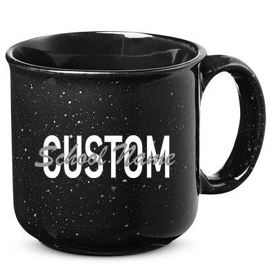 Custom School Spirit Personalize Name Text 15oz Campfire Ceramic Mug