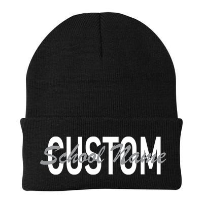 Custom School Spirit Personalize Name Text Beanie