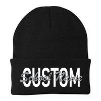 Custom School Spirit Personalize Name Text Beanie