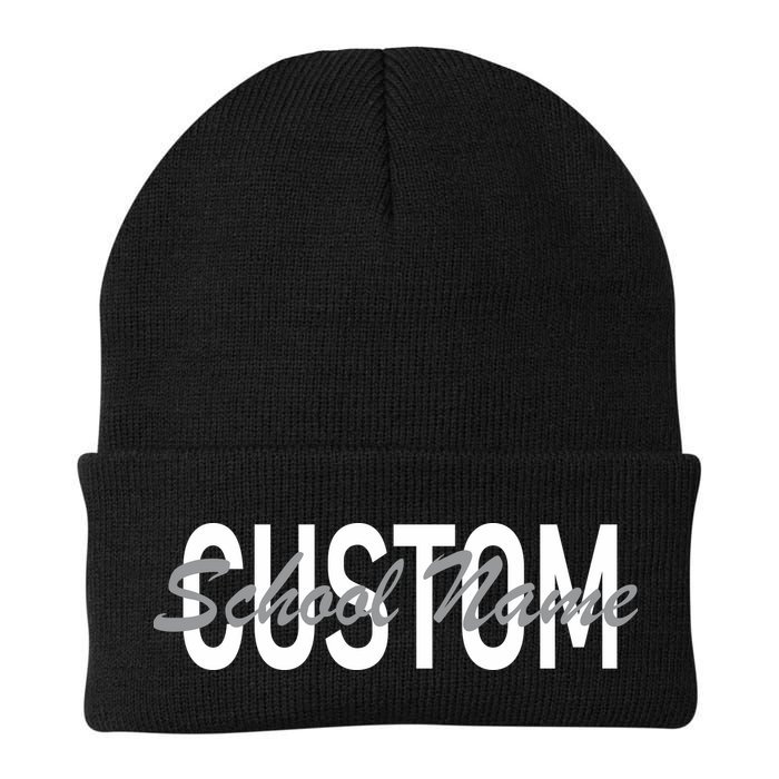 Custom School Spirit Personalize Name Text Beanie