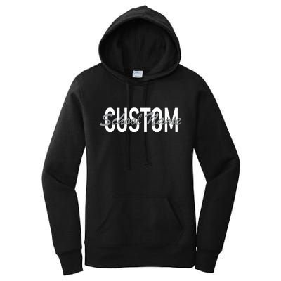 Custom School Spirit Personalize Name Text Women's Pullover Hoodie