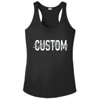 Custom School Spirit Personalize Name Text Ladies PosiCharge Competitor Racerback Tank