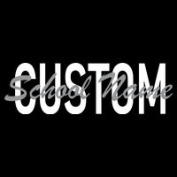 Custom School Spirit Personalize Name Text Magnet