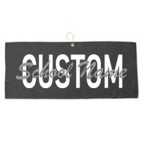 Custom School Spirit Personalize Name Text Large Microfiber Waffle Golf Towel