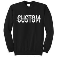 Custom School Spirit Personalize Name Text Tall Sweatshirt