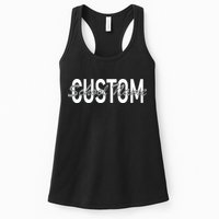 Custom School Spirit Personalize Name Text Womens Tank Top