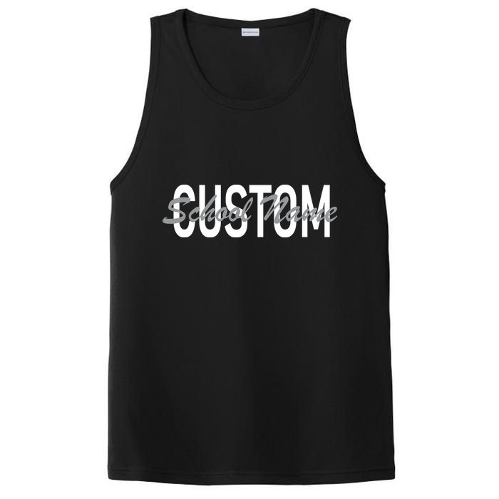 Custom School Spirit Personalize Name Text PosiCharge Competitor Tank