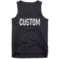 Custom School Spirit Personalize Name Text Tank Top
