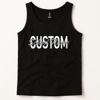 Custom School Spirit Personalize Name Text Tank Top