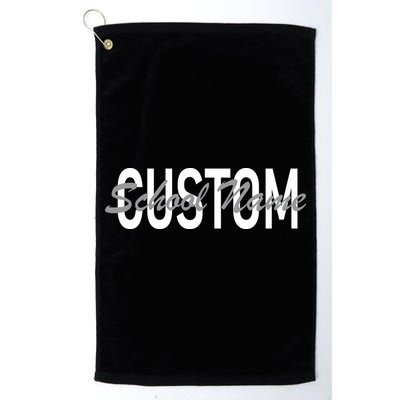 Custom School Spirit Personalize Name Text Golf Towel