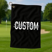 Custom School Spirit Personalize Name Text Golf Towel