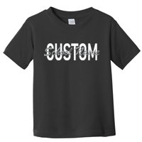 Custom School Spirit Personalize Name Text Toddler T-Shirt