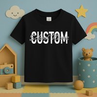 Custom School Spirit Personalize Name Text Toddler T-Shirt