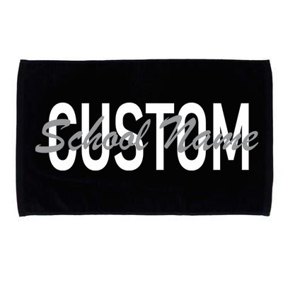 Custom School Spirit Personalize Name Text Microfiber Hand Towel