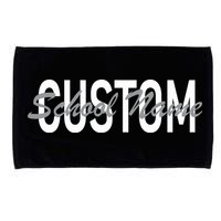 Custom School Spirit Personalize Name Text Microfiber Hand Towel