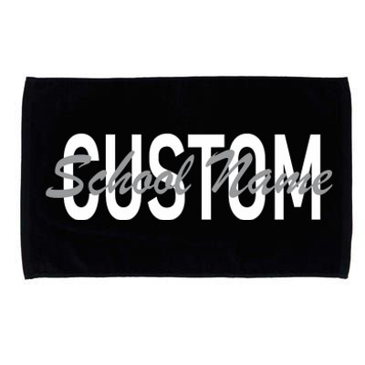 Custom School Spirit Personalize Name Text Microfiber Hand Towel