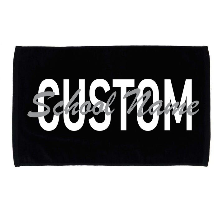 Custom School Spirit Personalize Name Text Microfiber Hand Towel