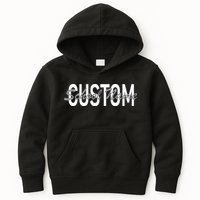 Custom School Spirit Personalize Name Text Kids Hoodie