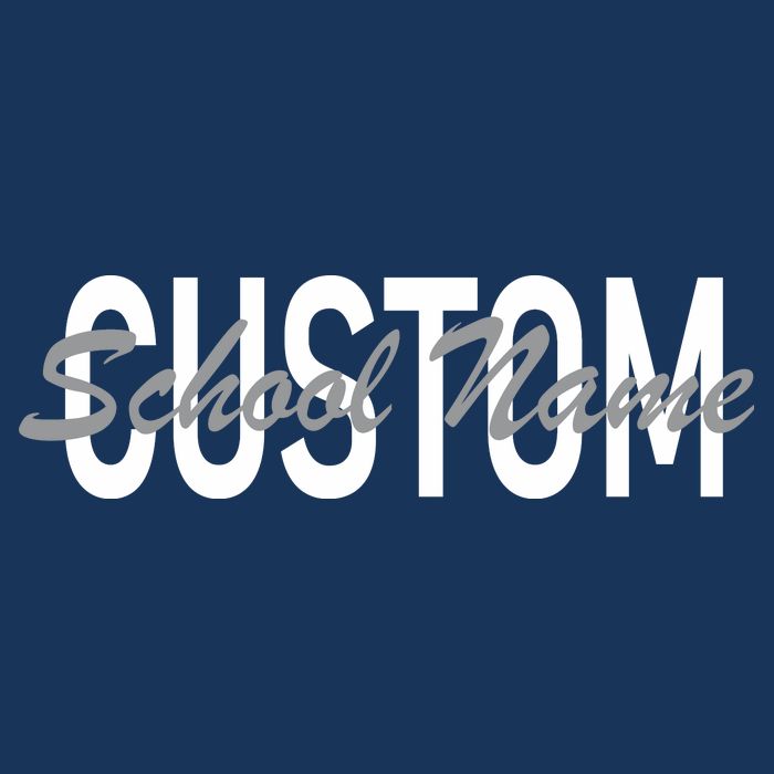 Custom School Spirit Personalize Name Text Infant Baby Jersey Bodysuit