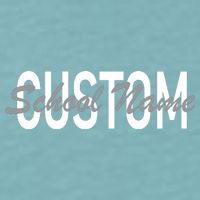 Custom School Spirit Personalize Name Text Sueded Cloud Jersey T-Shirt
