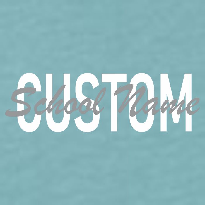 Custom School Spirit Personalize Name Text Sueded Cloud Jersey T-Shirt