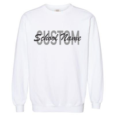 Custom School Spirit Personalize Name Text Garment-Dyed Sweatshirt