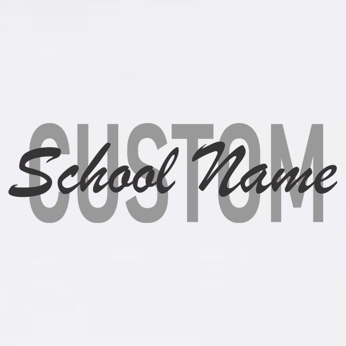 Custom School Spirit Personalize Name Text Garment-Dyed Sweatshirt