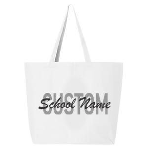 Custom School Spirit Personalize Name Text 25L Jumbo Tote