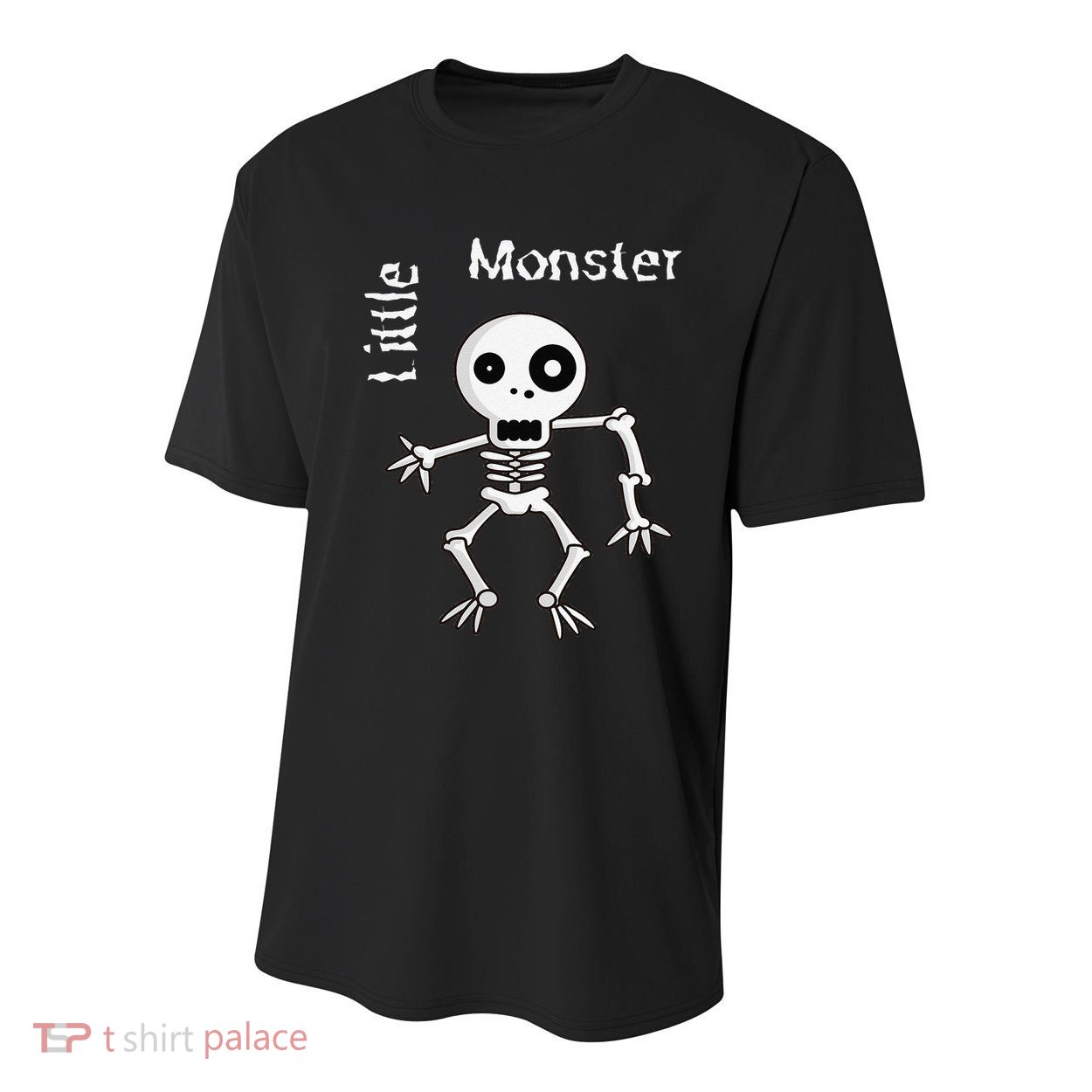 Cute Spooky Skeleton Little Monster Pirate Halloween Youth Performance Sprint T-Shirt