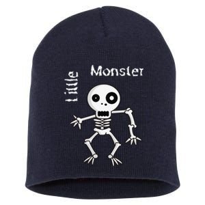 Cute Spooky Skeleton Little Monster Pirate Halloween Short Acrylic Beanie