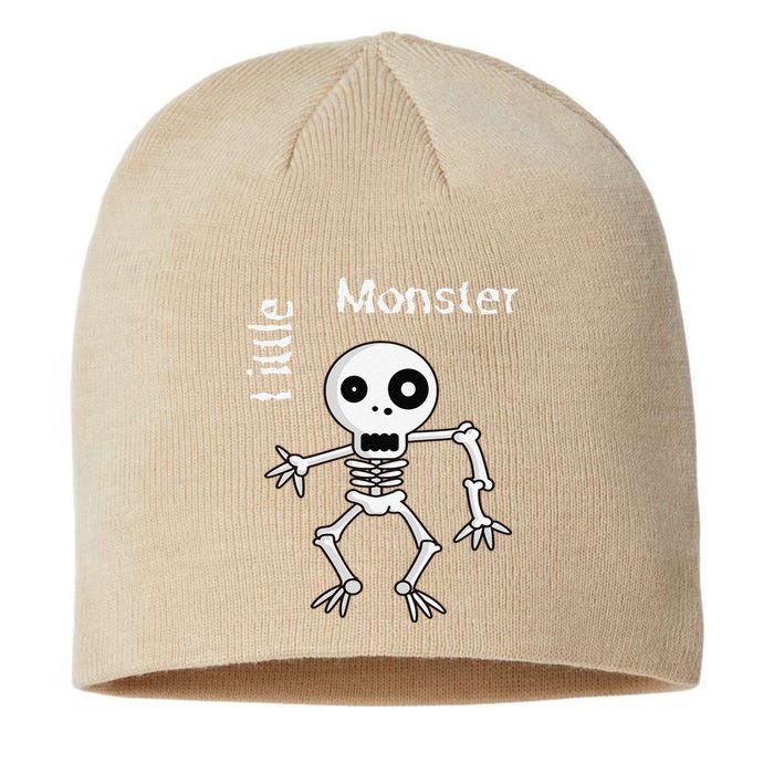 Cute Spooky Skeleton Little Monster Pirate Halloween Sustainable Beanie