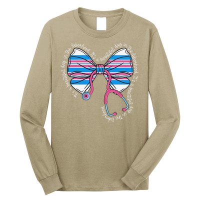 Cute Swaddle Specialist Bow Mother Baby Nurse Baby Blanket Long Sleeve Shirt