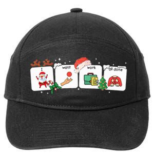 Christmas Santa Special Education Funny SPED Teacher Xmas PJ  7-Panel Snapback Hat