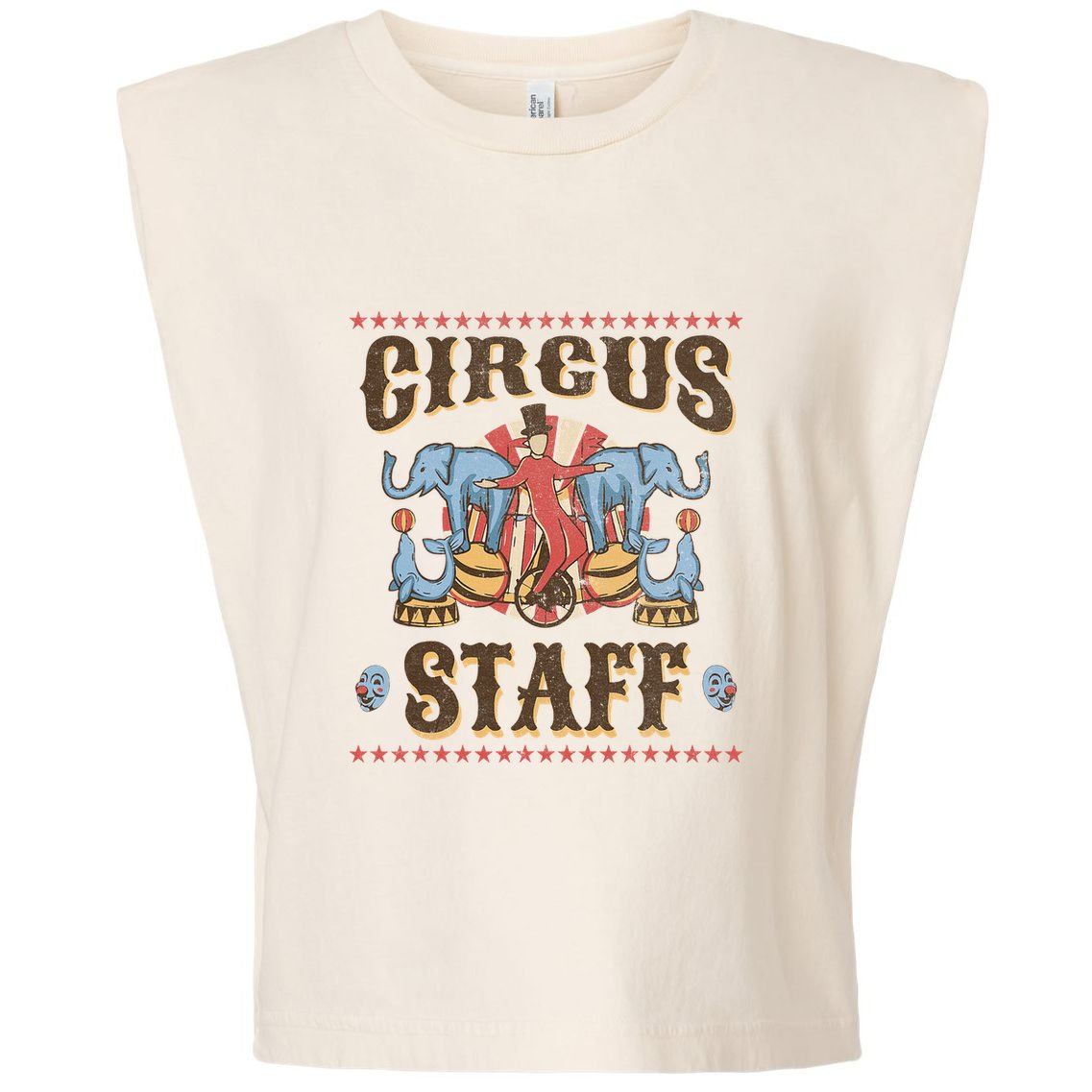 Circus Staff Security Adults Circus Garment-Dyed Women's Muscle Tee
