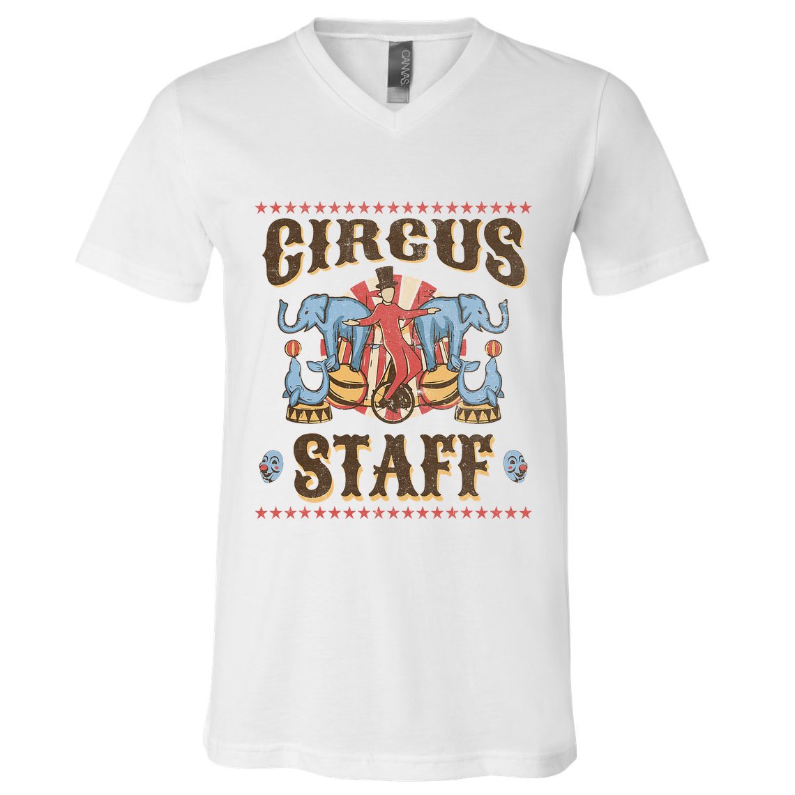 Circus Staff Security Adults Circus V-Neck T-Shirt