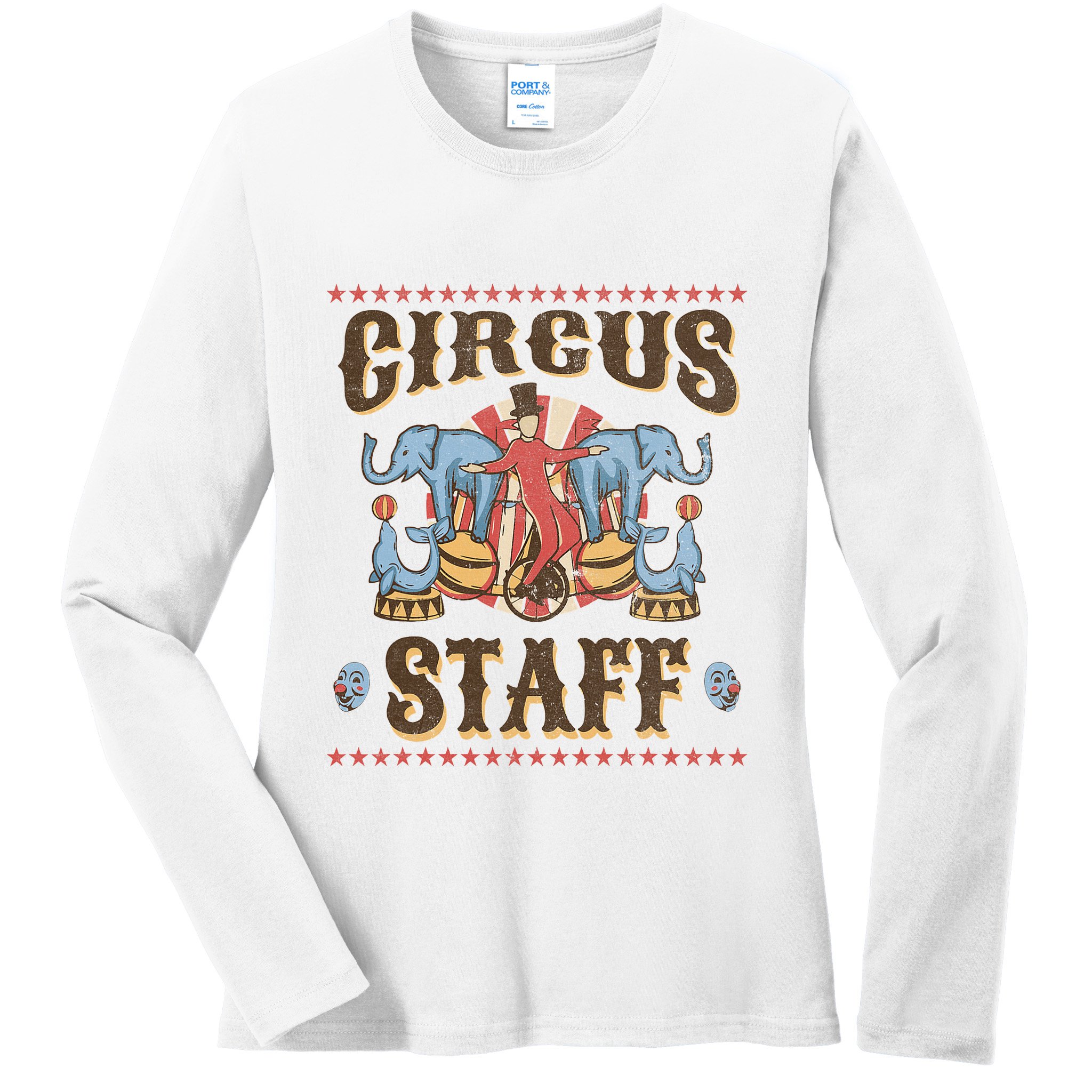 Circus Staff Security Adults Circus Ladies Long Sleeve Shirt