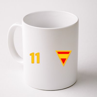 Cool Spanish Spain National Football Teamhome Crest Number 11 Coffee Mug