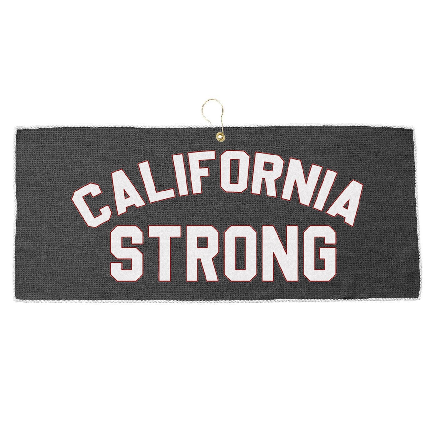California Strong Swea Large Microfiber Waffle Golf Towel